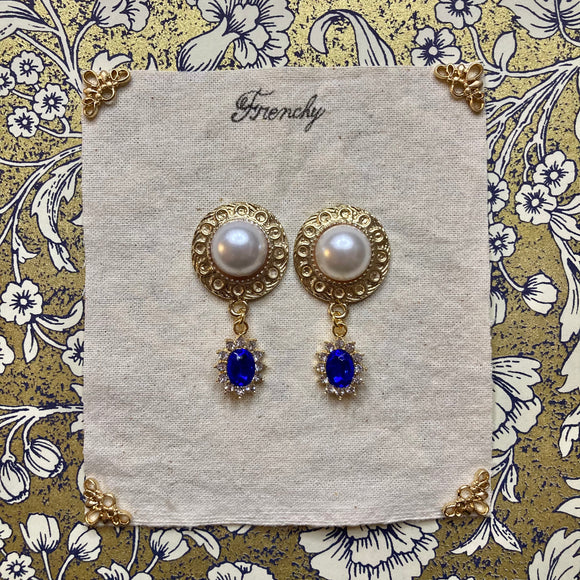 Graceful Genuine Blue Earrings