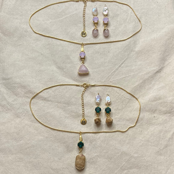 Gemstone×Bijoux Jewelry Set