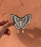 <tc>Delicate Lace Butterfly Barrette</tc>