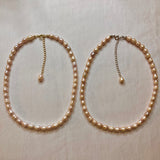 pink pearl 2 way necklace